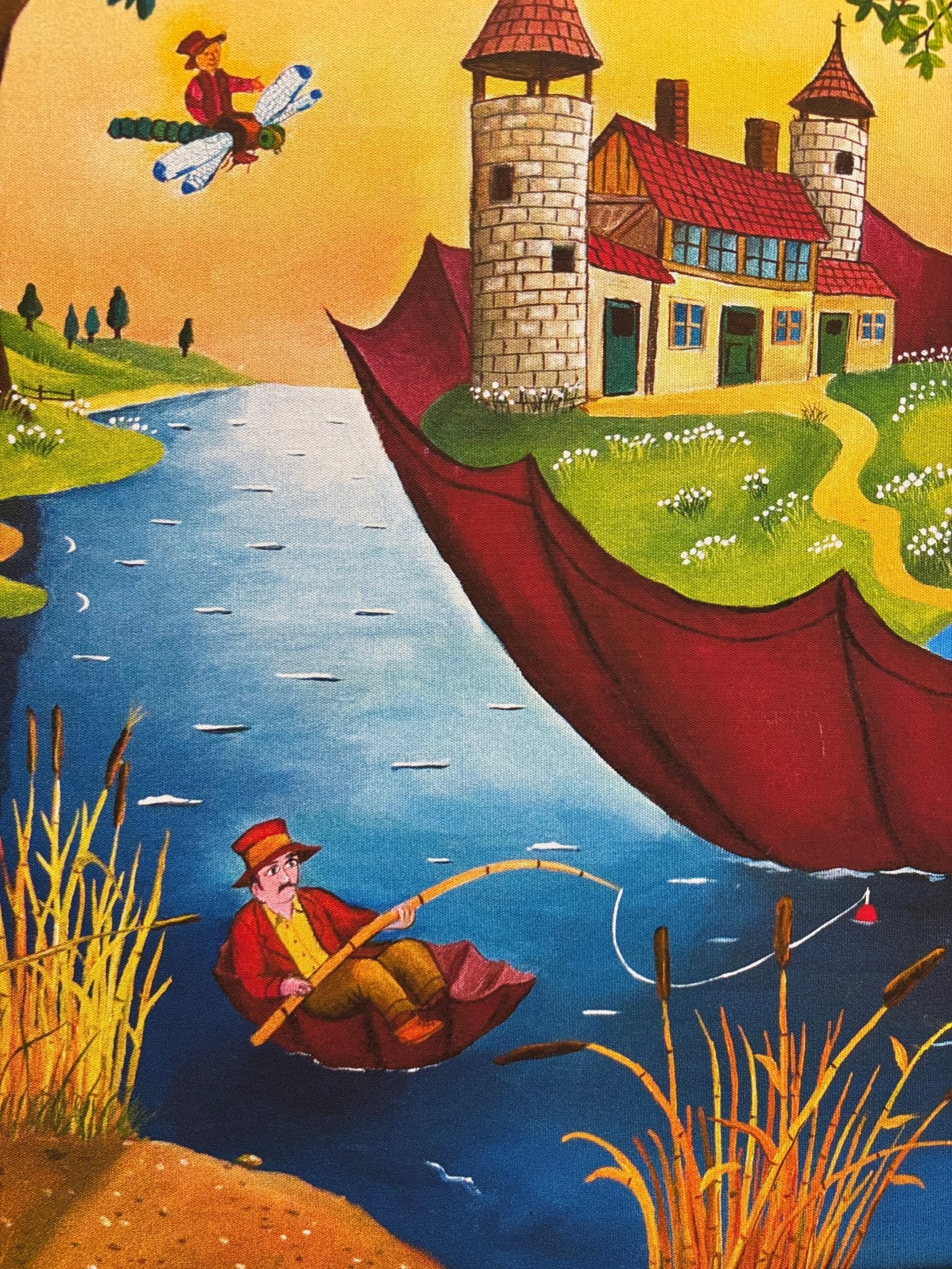 Print "Red Umbrella" by Mihai Dascalu 39.5" x 27.5" - ThePopUp Art Gallery