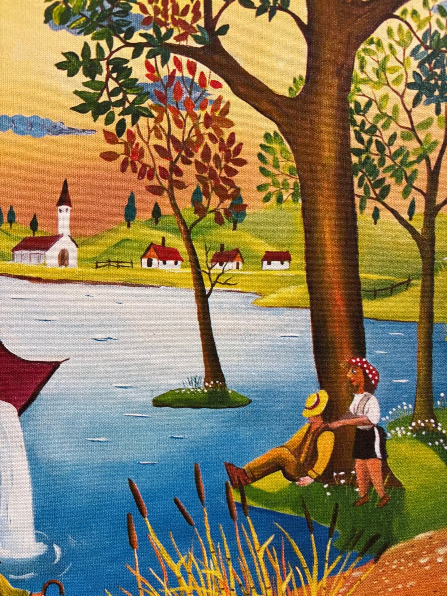 Print "Red Umbrella" by Mihai Dascalu 39.5" x 27.5" - ThePopUp Art Gallery