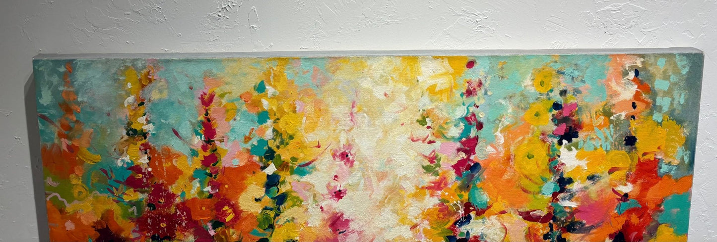 Original Painting "July Impression" by Natalya Romanovsky 60" x 40" - ThePopUp Art Gallery