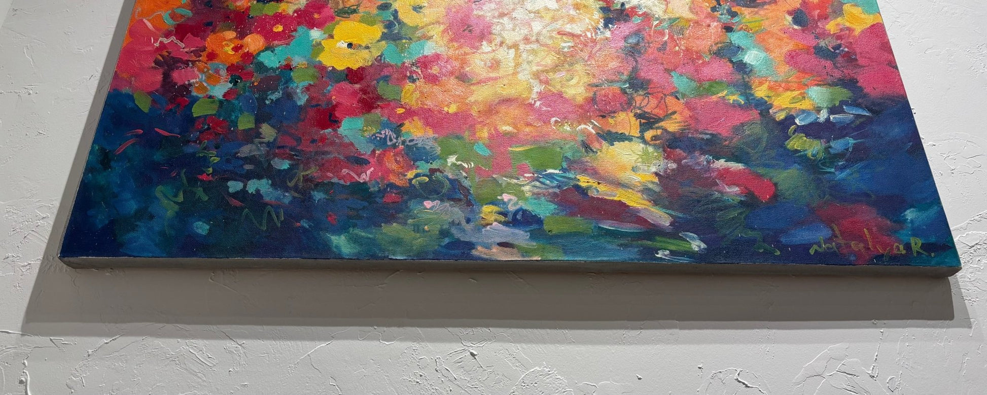 Original Painting "July Impression" by Natalya Romanovsky 60" x 40" - ThePopUp Art Gallery