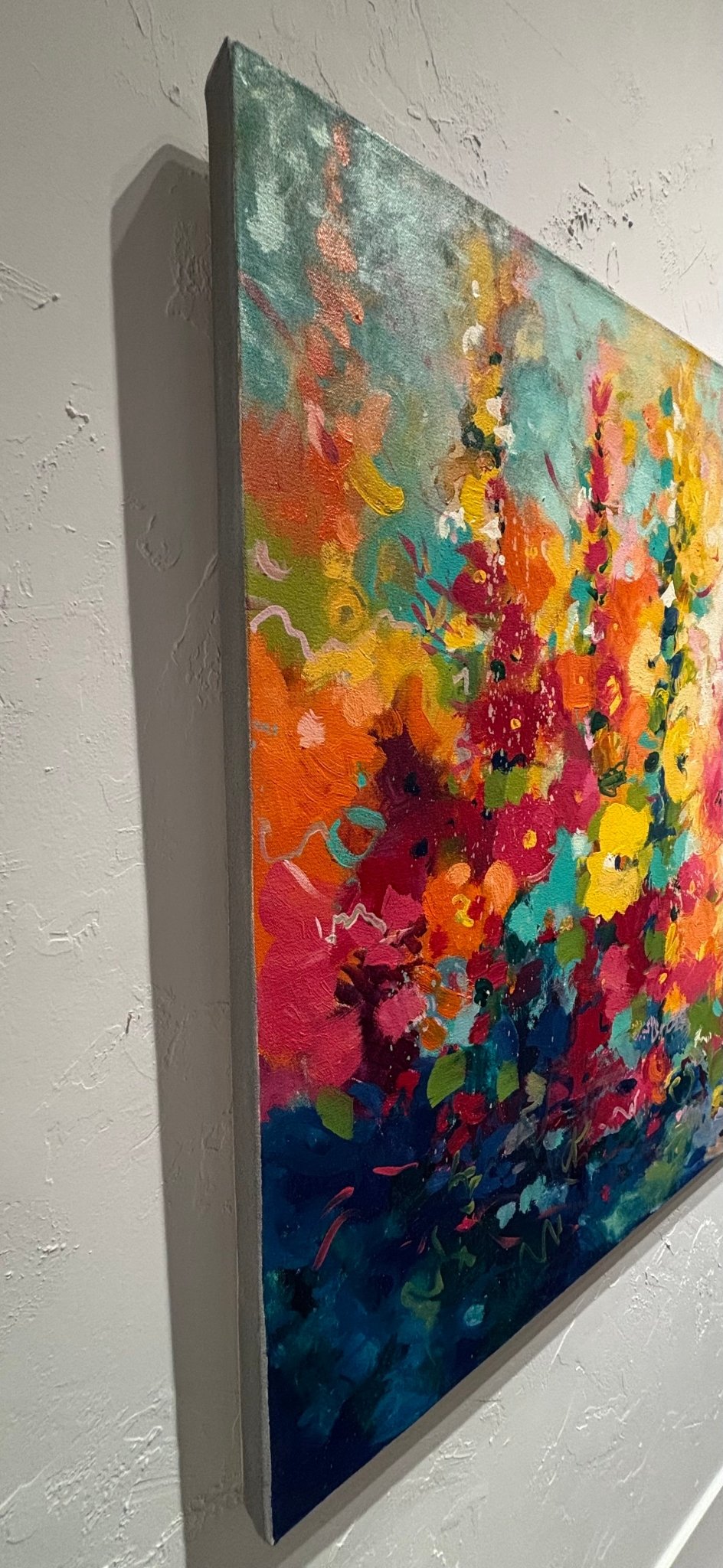 Original Painting "July Impression" by Natalya Romanovsky 60" x 40" - ThePopUp Art Gallery