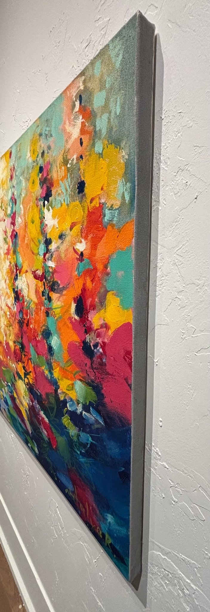 Original Painting "July Impression" by Natalya Romanovsky 60" x 40" - ThePopUp Art Gallery