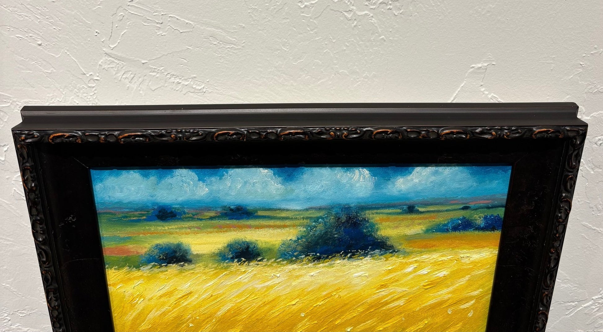 Original Painting "Summer Golds" by Natalya Romanovsky 16" x 16" - ThePopUp Art Gallery