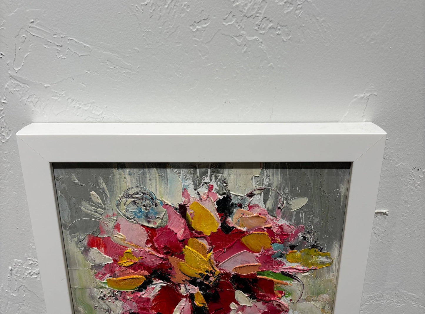 Original Painting "Floral" by Natalya Romanovsky 12" x 12" - ThePopUp Art Gallery