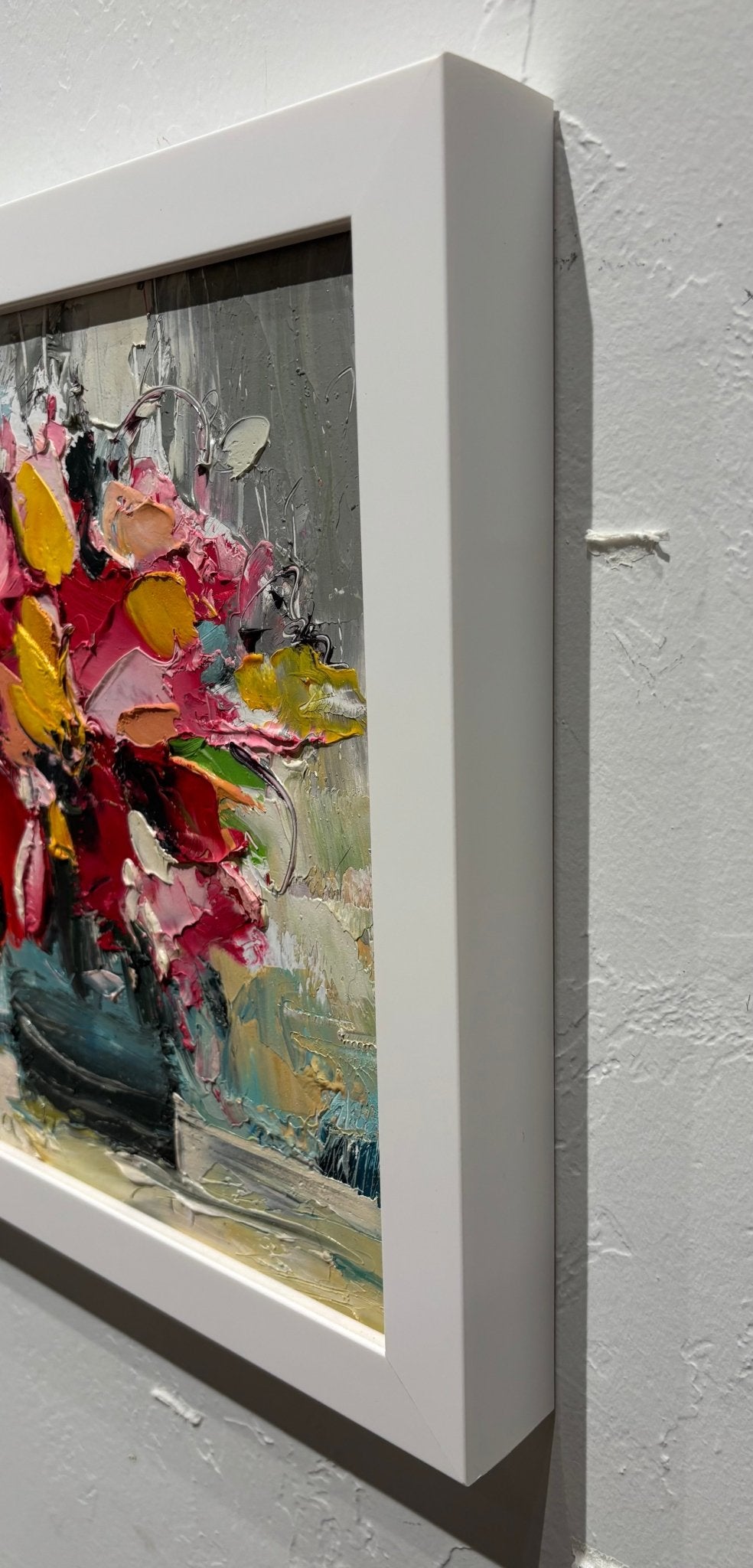 Original Painting "Floral" by Natalya Romanovsky 12" x 12" - ThePopUp Art Gallery