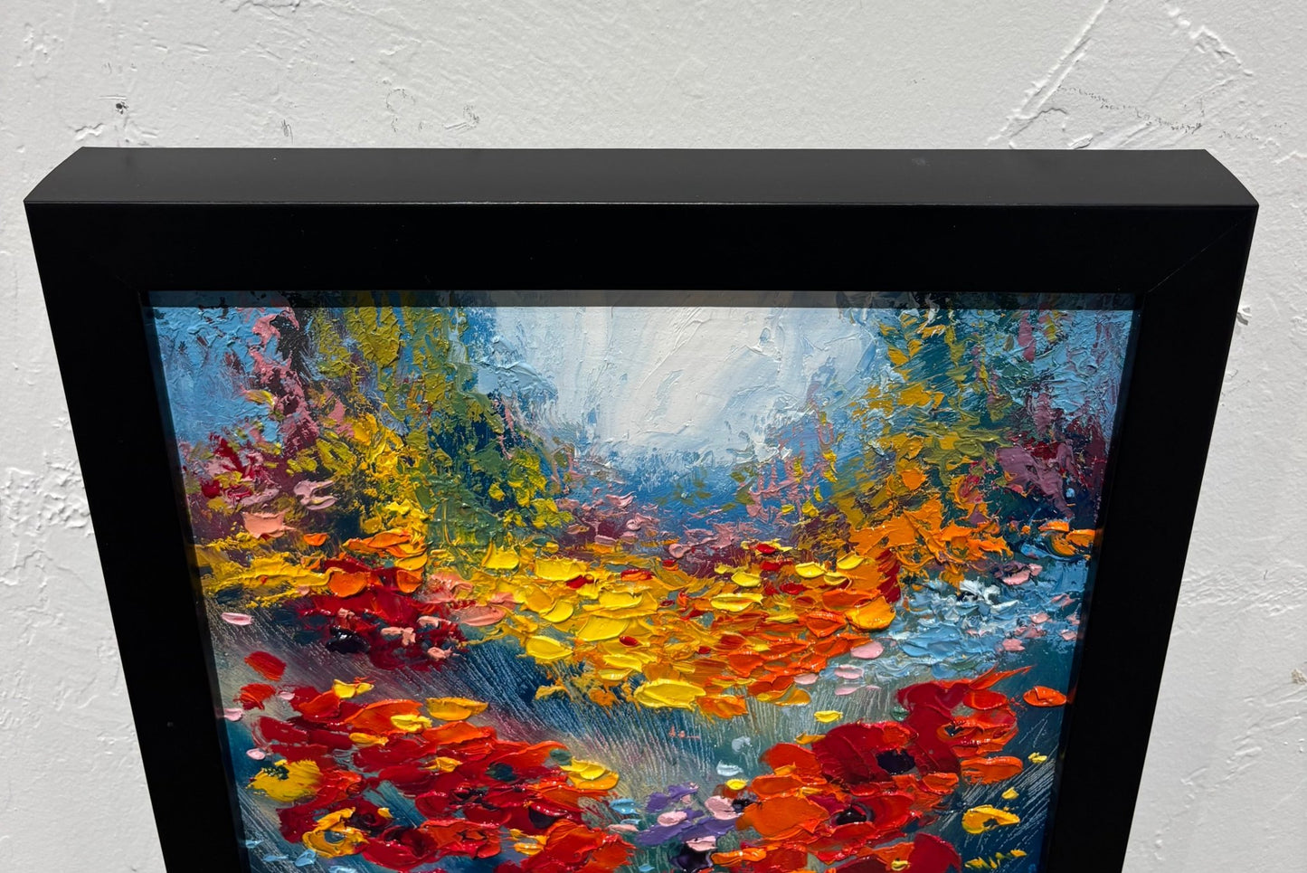 Original Painting "Wild Flowers 1" by Natalya Romanovsky 12" x 12" - ThePopUp Art Gallery