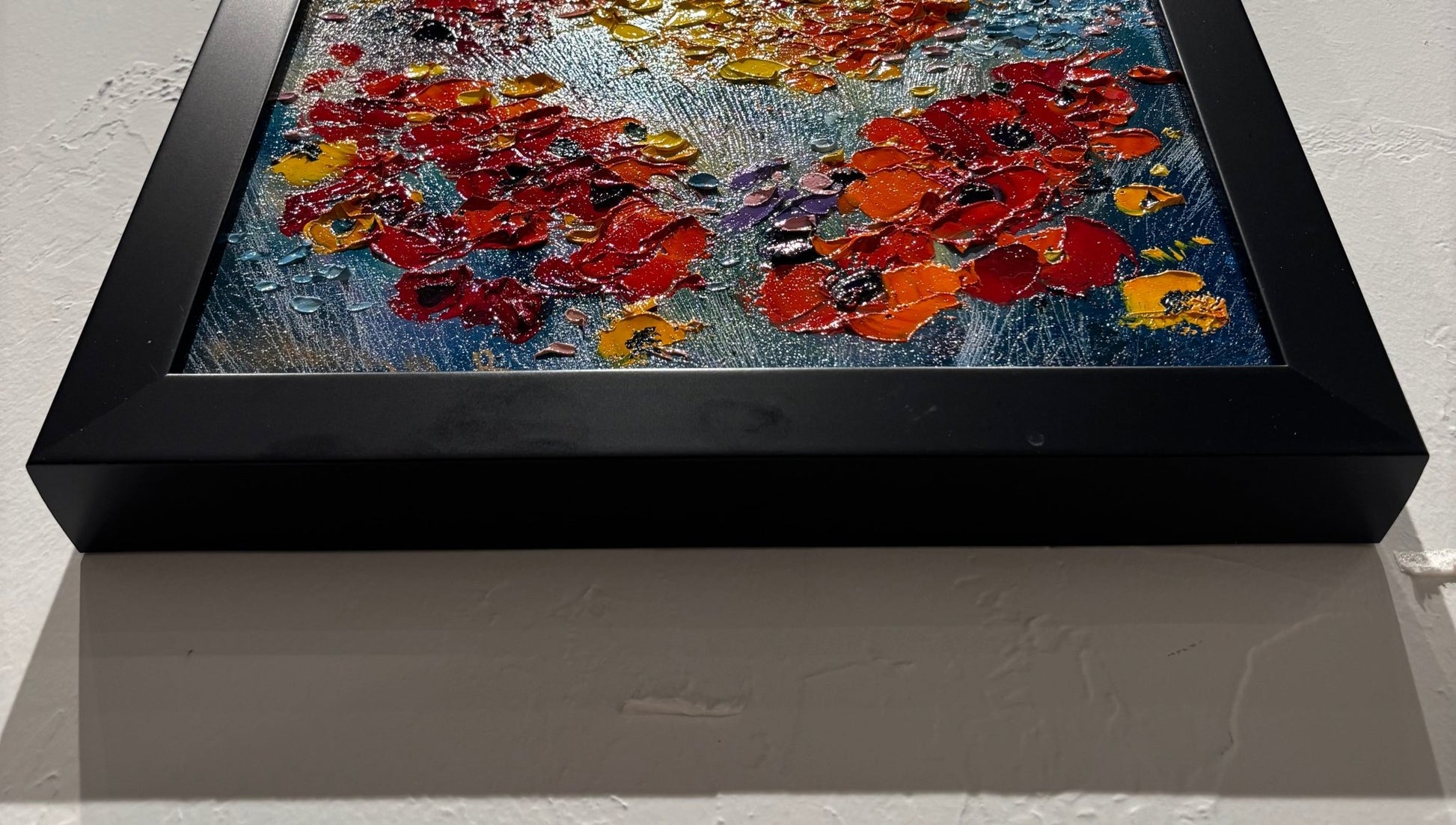 Original Painting "Wild Flowers 1" by Natalya Romanovsky 12" x 12" - ThePopUp Art Gallery