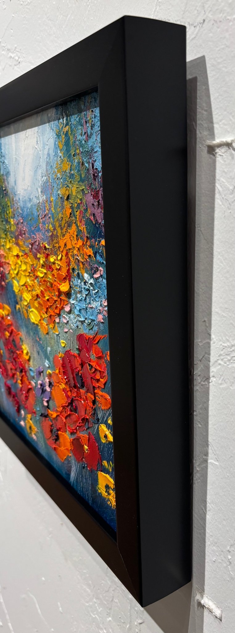 Original Painting "Wild Flowers 1" by Natalya Romanovsky 12" x 12" - ThePopUp Art Gallery