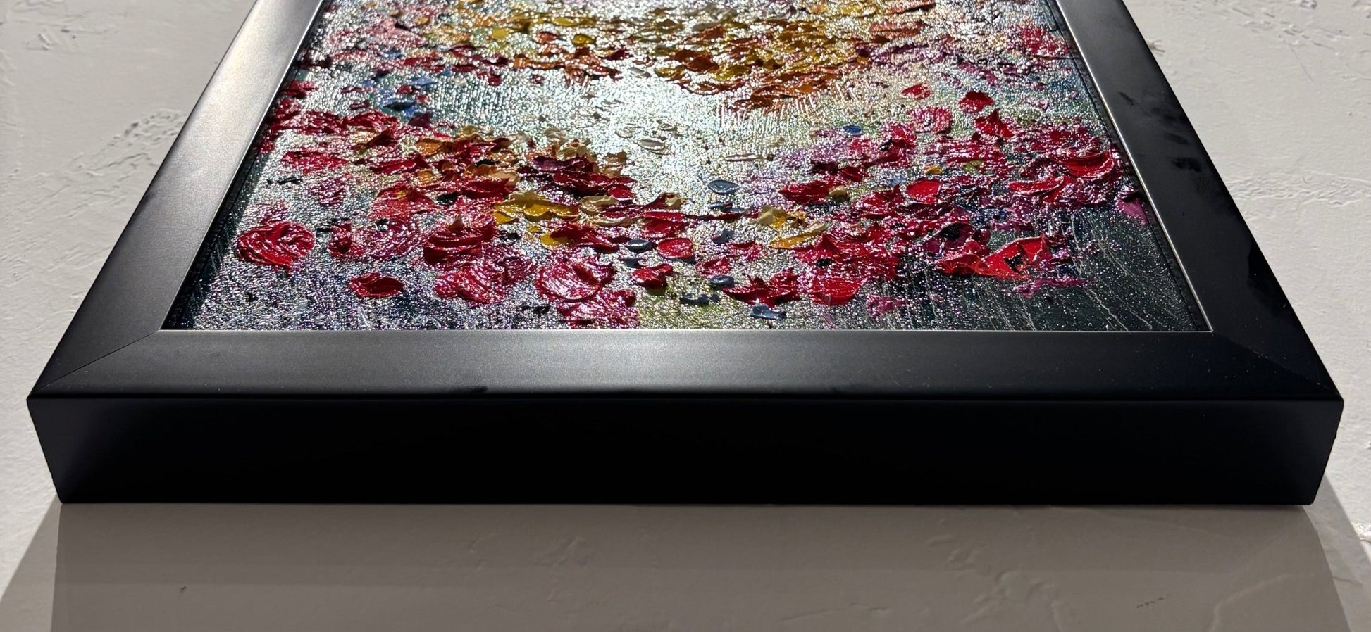 Original Painting "Wild Flower 2" by Natalya Romanovsky 12" x 12" - ThePopUp Art Gallery