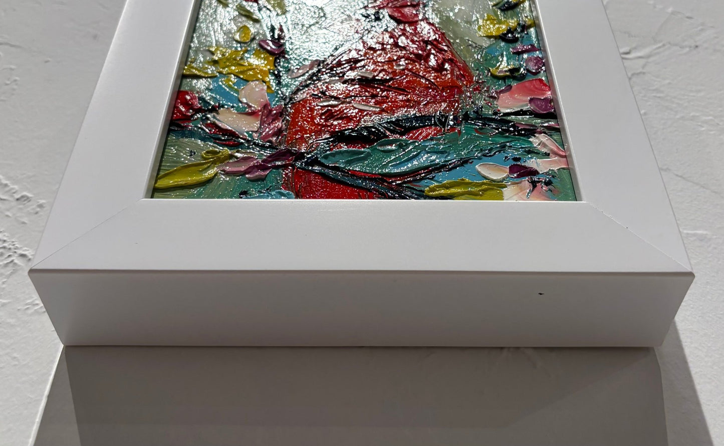 Original Painting "Ohio Voice 1" by Natalya Romanovsky 6" x 6" - ThePopUp Art Gallery