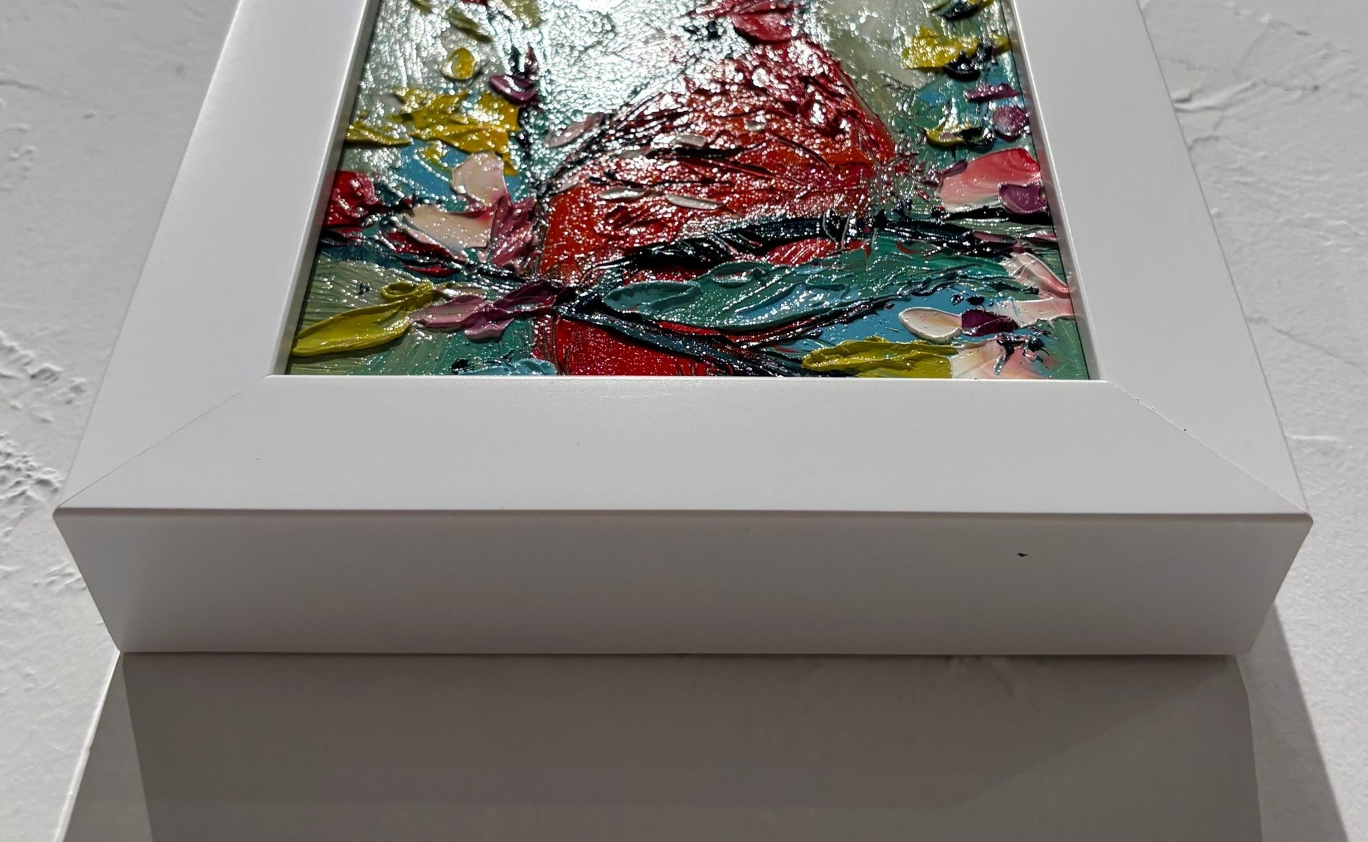 Original Painting "Ohio Voice 1" by Natalya Romanovsky 6" x 6" - ThePopUp Art Gallery