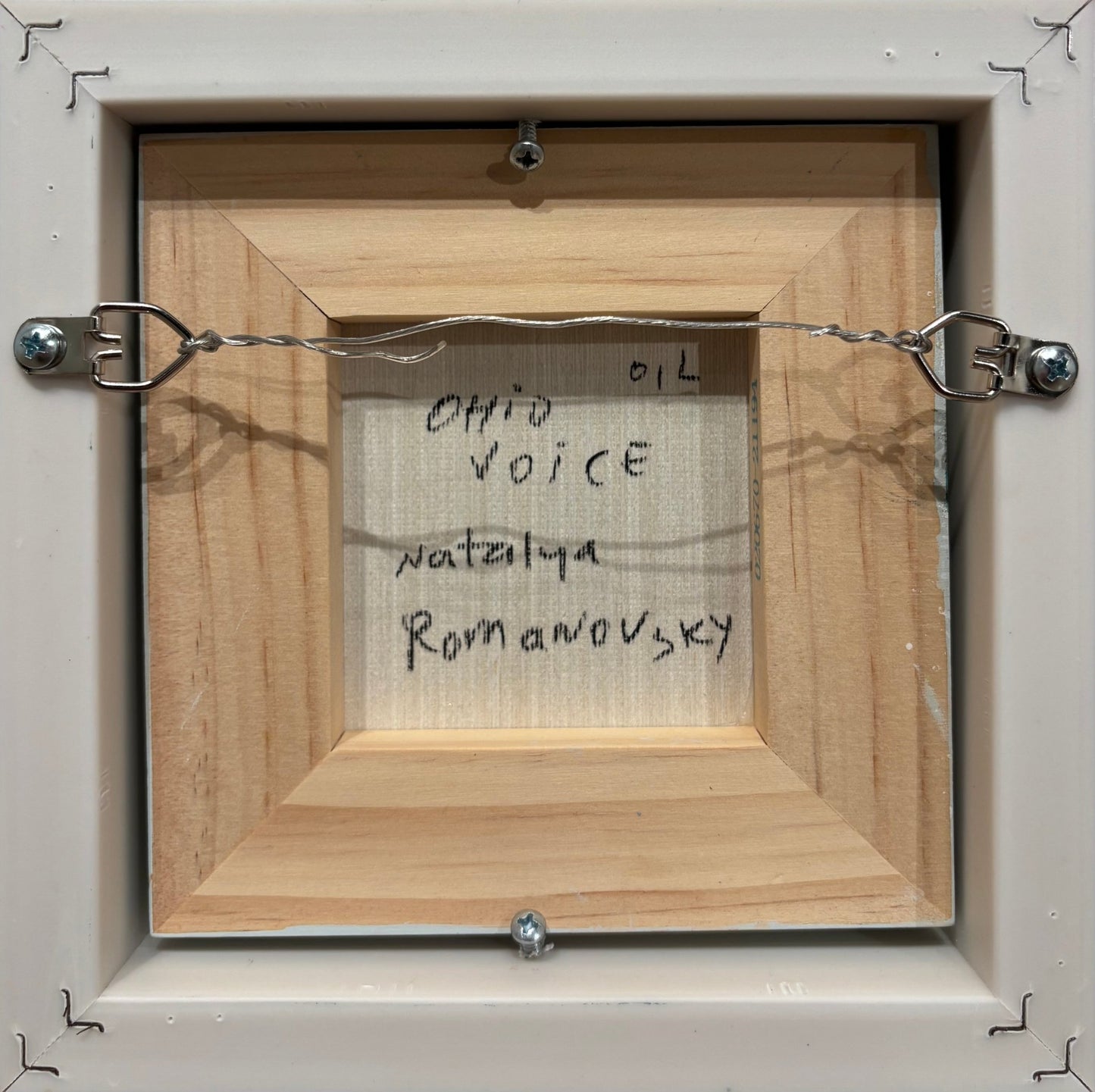 Original Painting "Ohio Voice 1" by Natalya Romanovsky 6" x 6" - ThePopUp Art Gallery