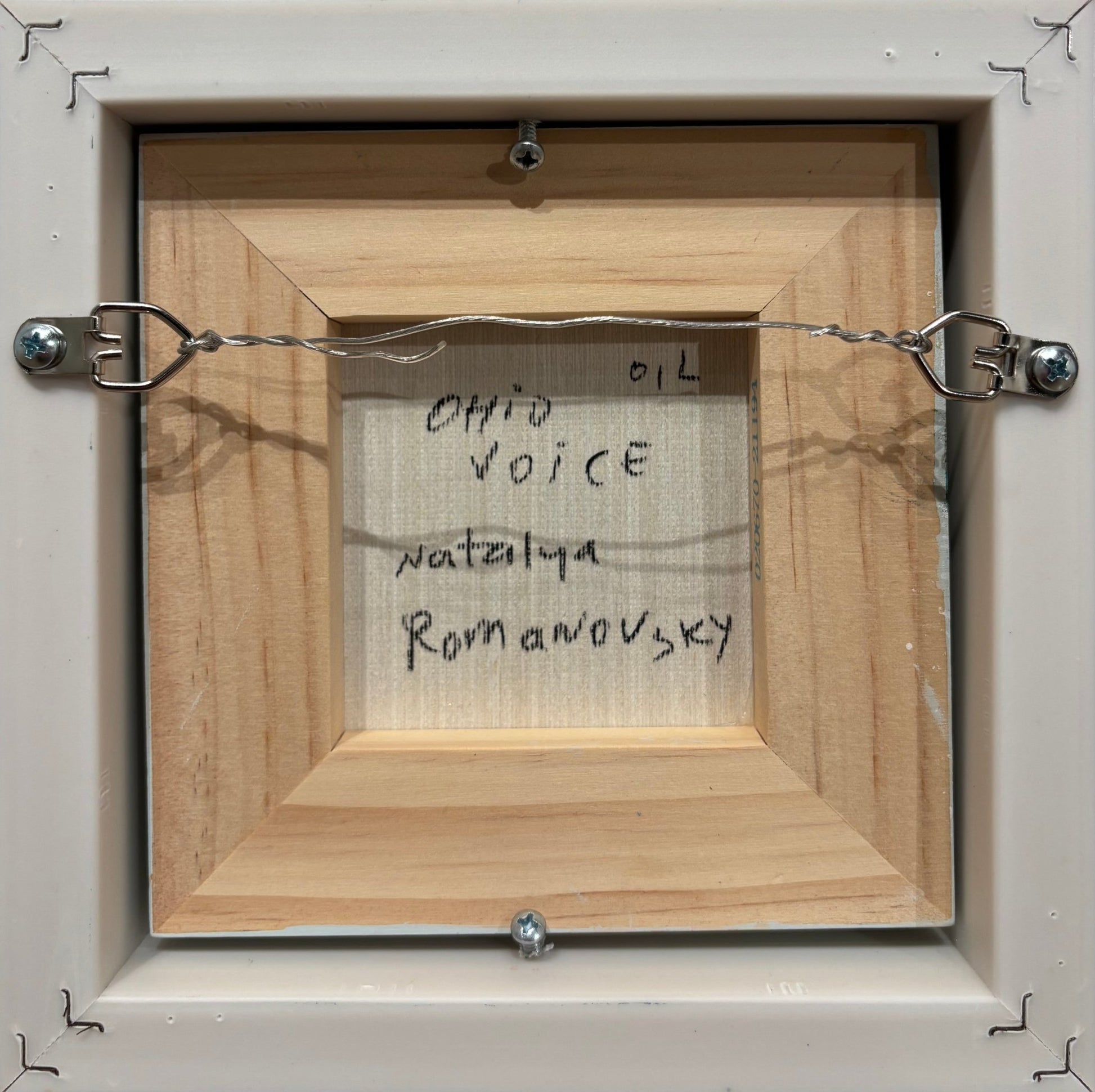 Original Painting "Ohio Voice 1" by Natalya Romanovsky 6" x 6" - ThePopUp Art Gallery