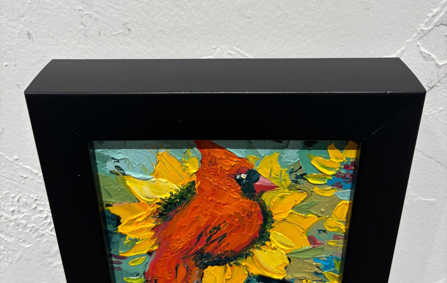 Original Painting "Ohio Voice 2" by Natalya Romanovsky 6" x 6" - ThePopUp Art Gallery