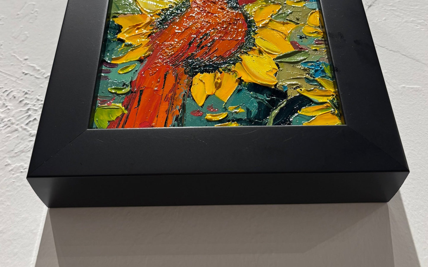 Original Painting "Ohio Voice 2" by Natalya Romanovsky 6" x 6" - ThePopUp Art Gallery