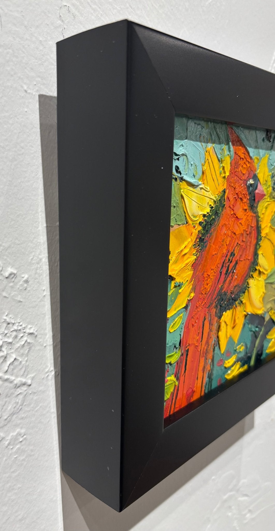 Original Painting "Ohio Voice 2" by Natalya Romanovsky 6" x 6" - ThePopUp Art Gallery