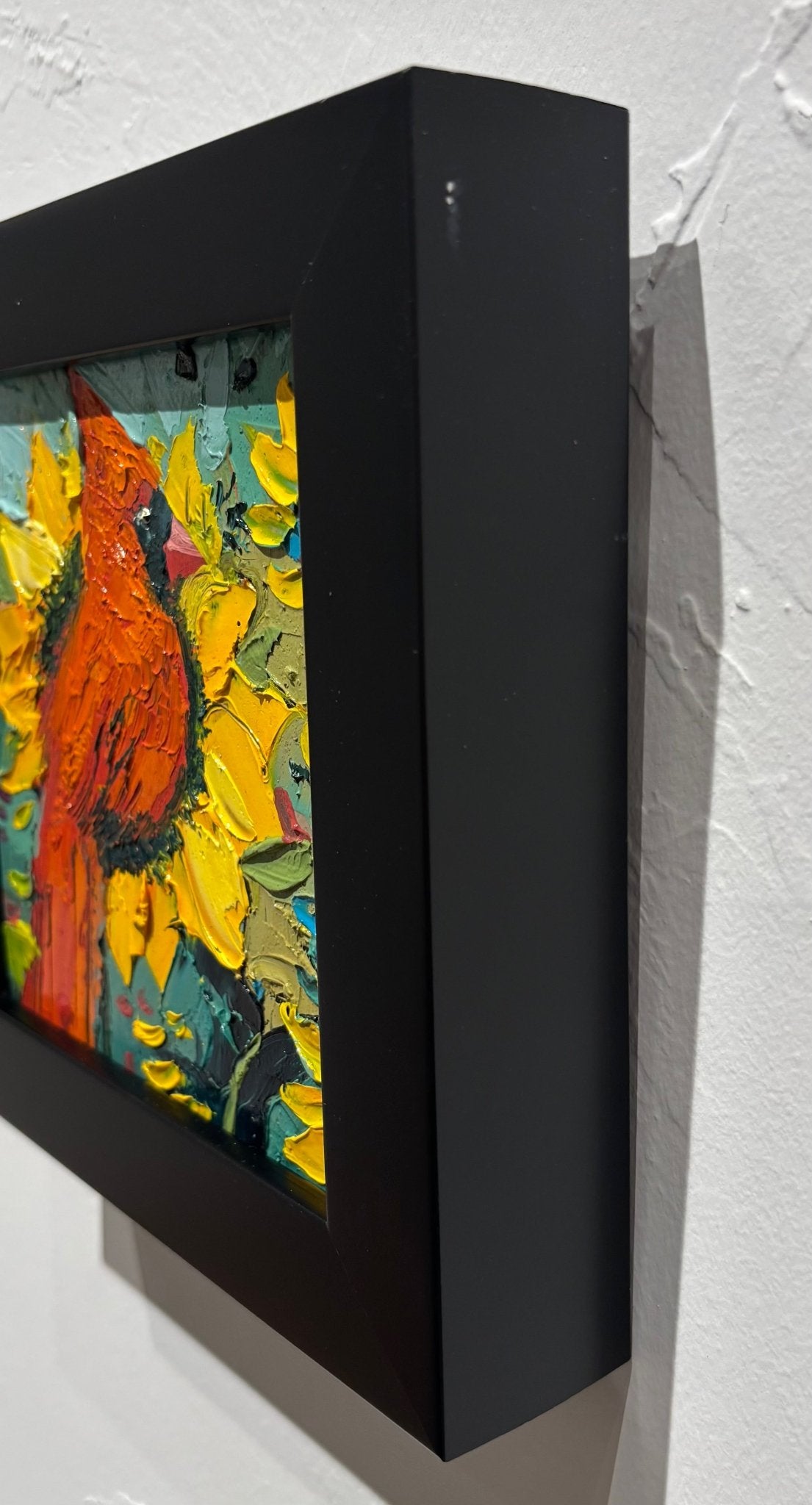 Original Painting "Ohio Voice 2" by Natalya Romanovsky 6" x 6" - ThePopUp Art Gallery