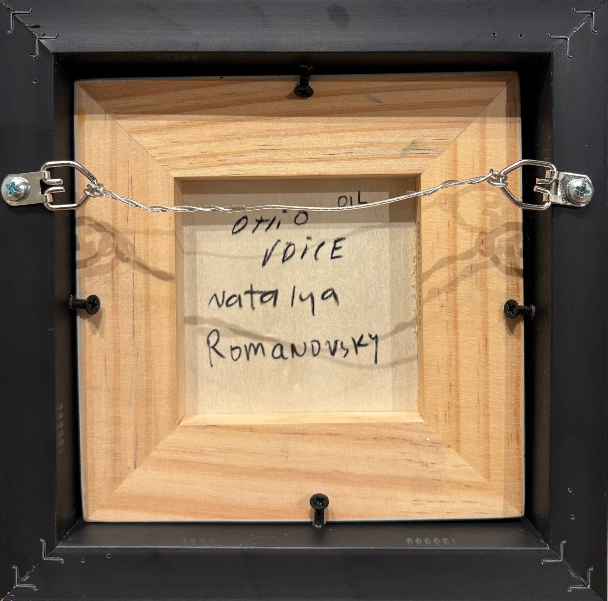 Original Painting "Ohio Voice 2" by Natalya Romanovsky 6" x 6" - ThePopUp Art Gallery