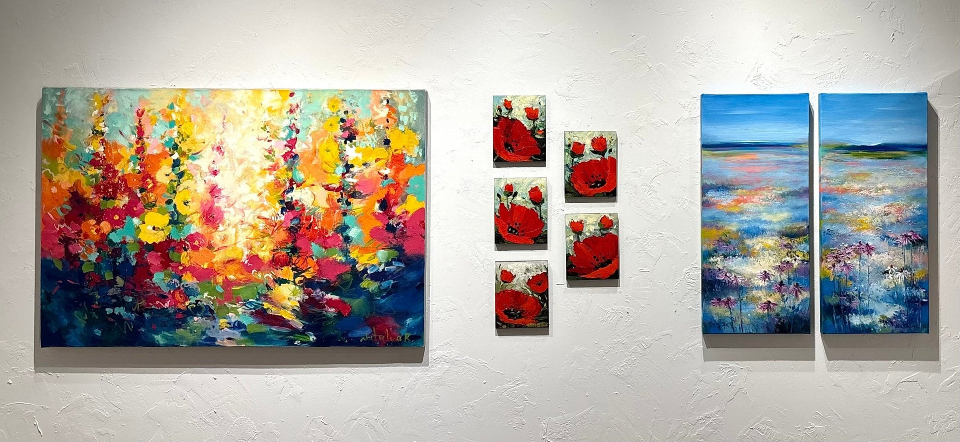 Original Painting "Poppies 5" by Natalya Romonovsky 10"x8" - ThePopUp Art Gallery