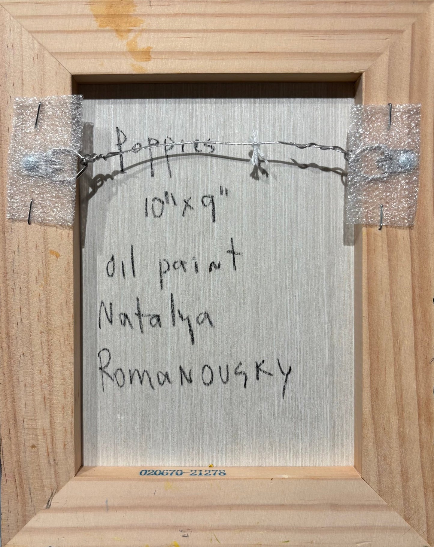 Original Painting "Poppies 2" by Natalya Romanovsky 10"x8" - ThePopUp Art Gallery