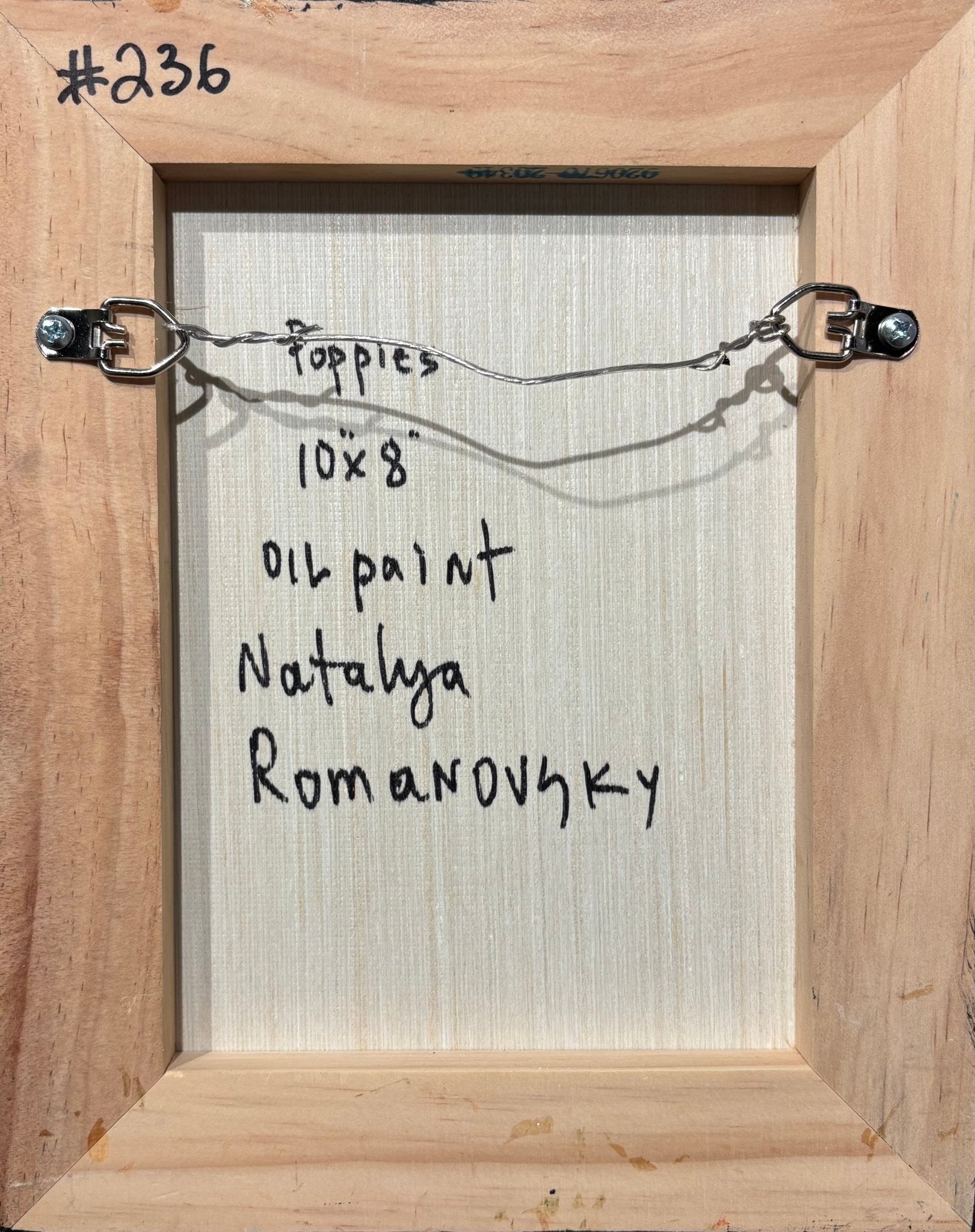 Original Painting "Poppies 4" by Natalya Romanovsky 10"x8" - ThePopUp Art Gallery