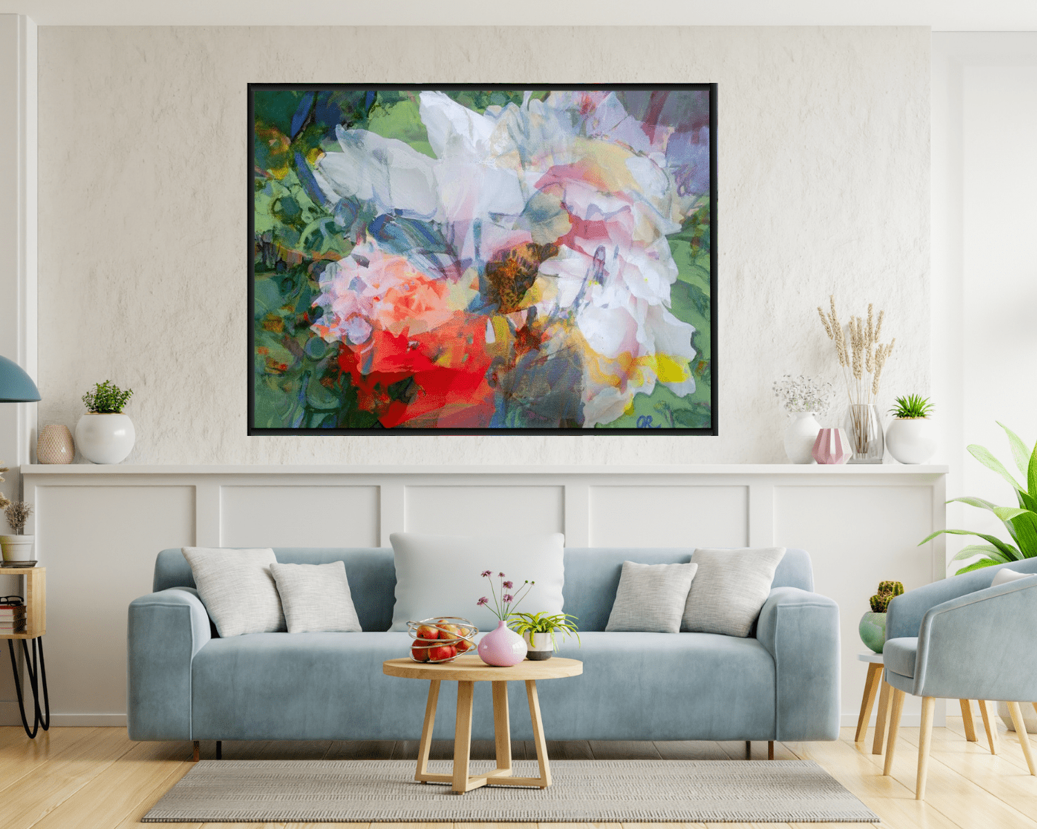 Original Painting "The Blossom" by Olivia De Rossi 31.5" x 23.6" - ThePopUp Art Gallery