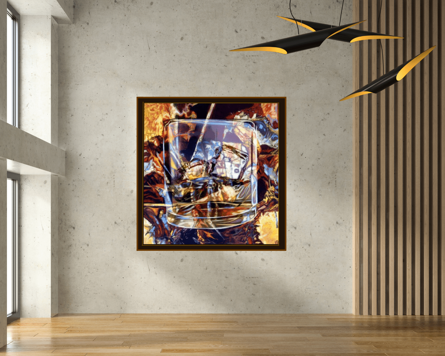 Original Painting "Gin and Tonic" by Olivia De Rossi 31.5" x 31.5" - ThePopUp Art Gallery