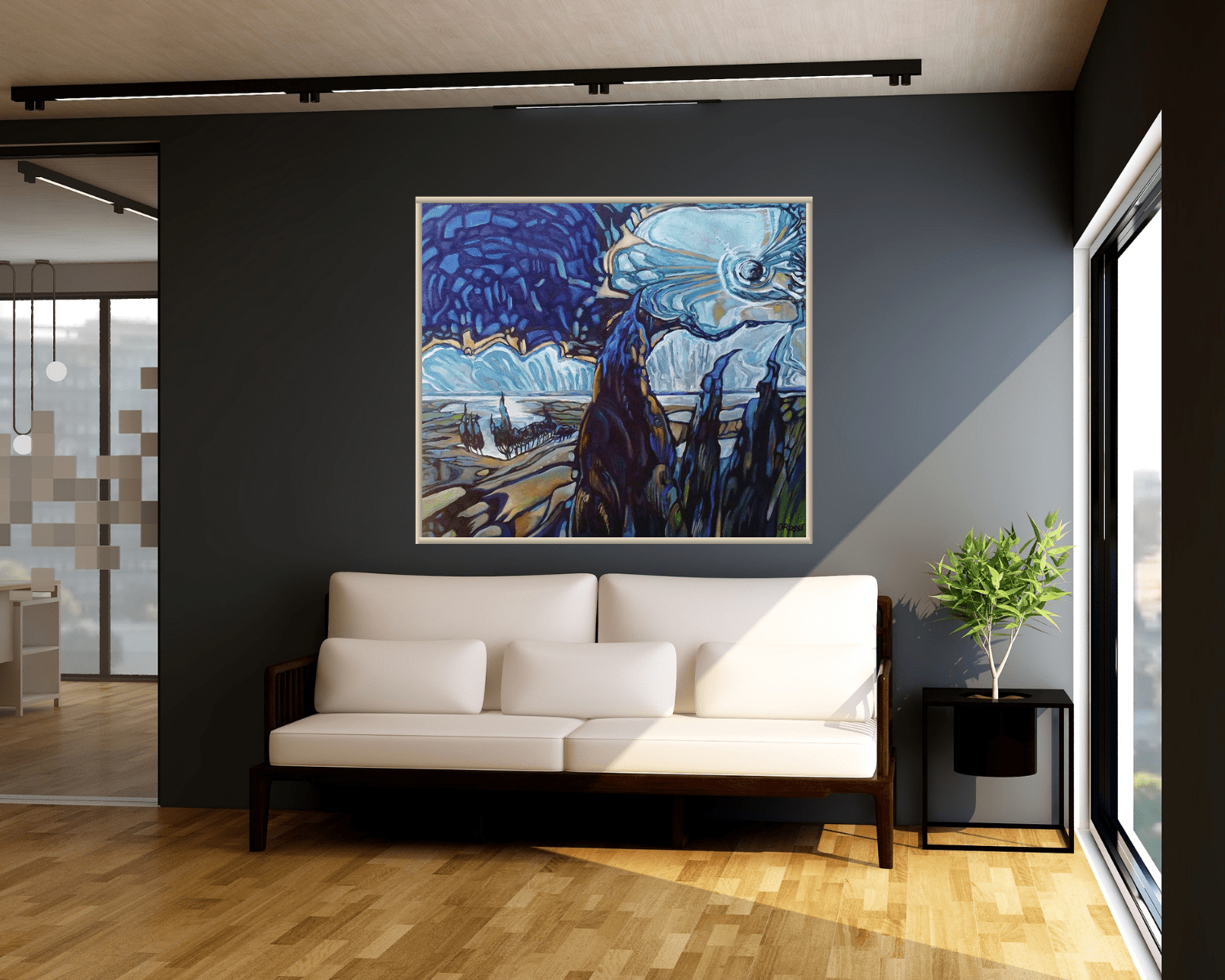 Limited Prints "Rains Over the Horizon" by Olivia De Rossi 23.6" x 27.6" - ThePopUp Art Gallery