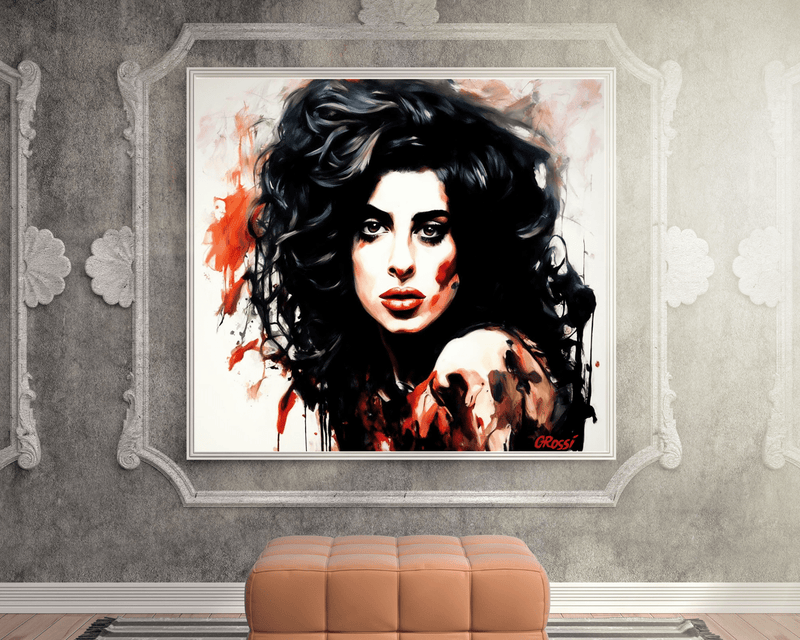 Original Painting "FAmy" by Olivia de Rossi 39" x 39" - ThePopUp Art Gallery