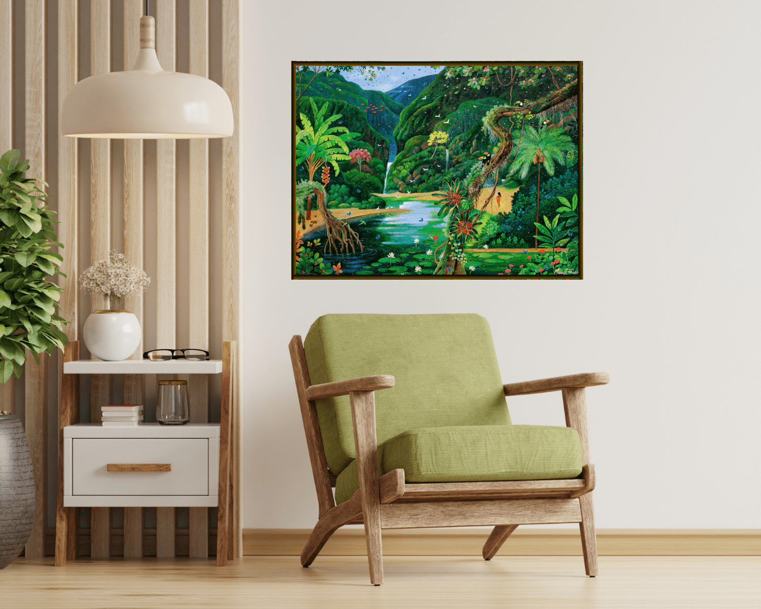 Original Painting "The Portal to Paradise" by Mara Toledo 23 5/8 x 31 1/2 - ThePopUp Art Gallery