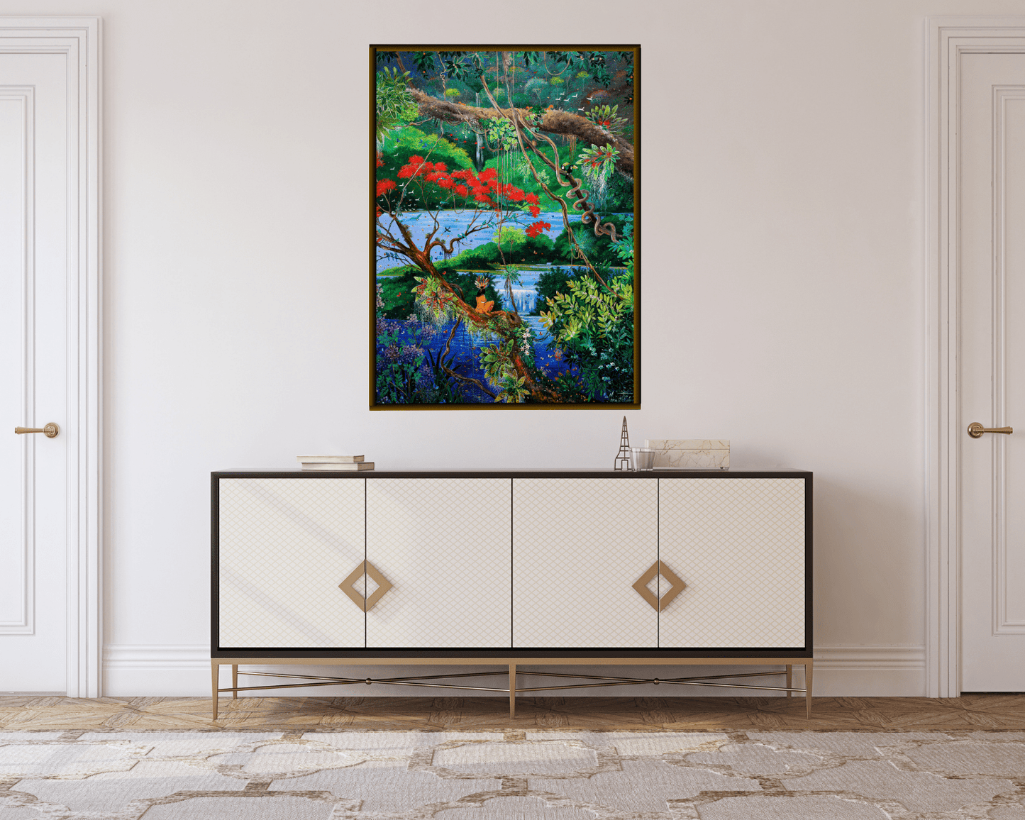 Original Painting "Solitude" by Mara Toledo 31 1/4" x 23 5/8" - ThePopUp Art Gallery