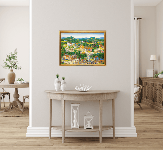 Original Painting "Happy Birthday" by Carlos Medina 23.2" x 30.3" - ThePopUp Art Gallery