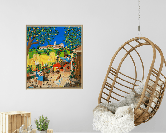 Original Painting "Good News" by Danielle Bonnol Ferou 21 1/4"x17" - ThePopUp Art Gallery