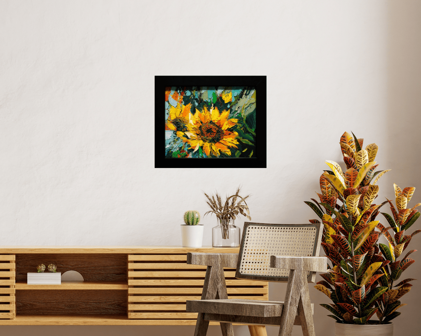 Original Painting "I Love Sundays" by Natalya Romanovsky 8" x 10" - ThePopUp Art Gallery