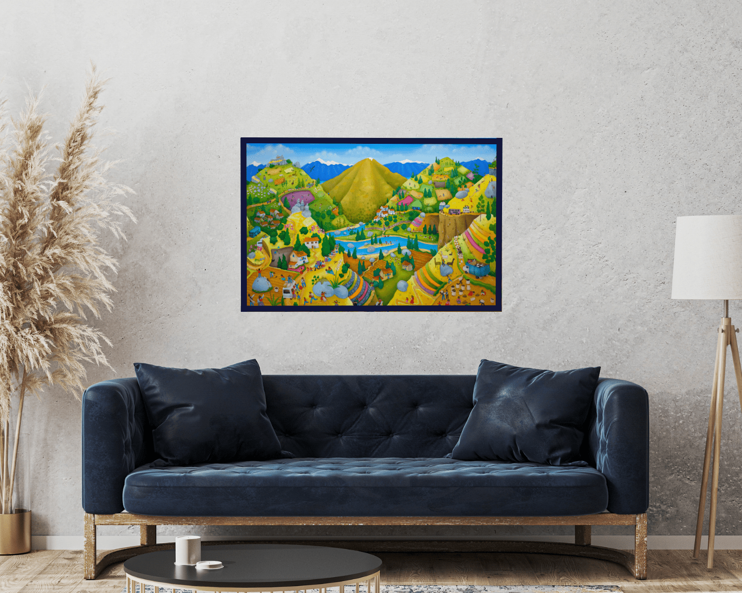 Original Painting "Voyage to Mt.Huaytapallana" by Patricia Henry Cruzalegui 23.6"x35.4" - ThePopUp Art Gallery