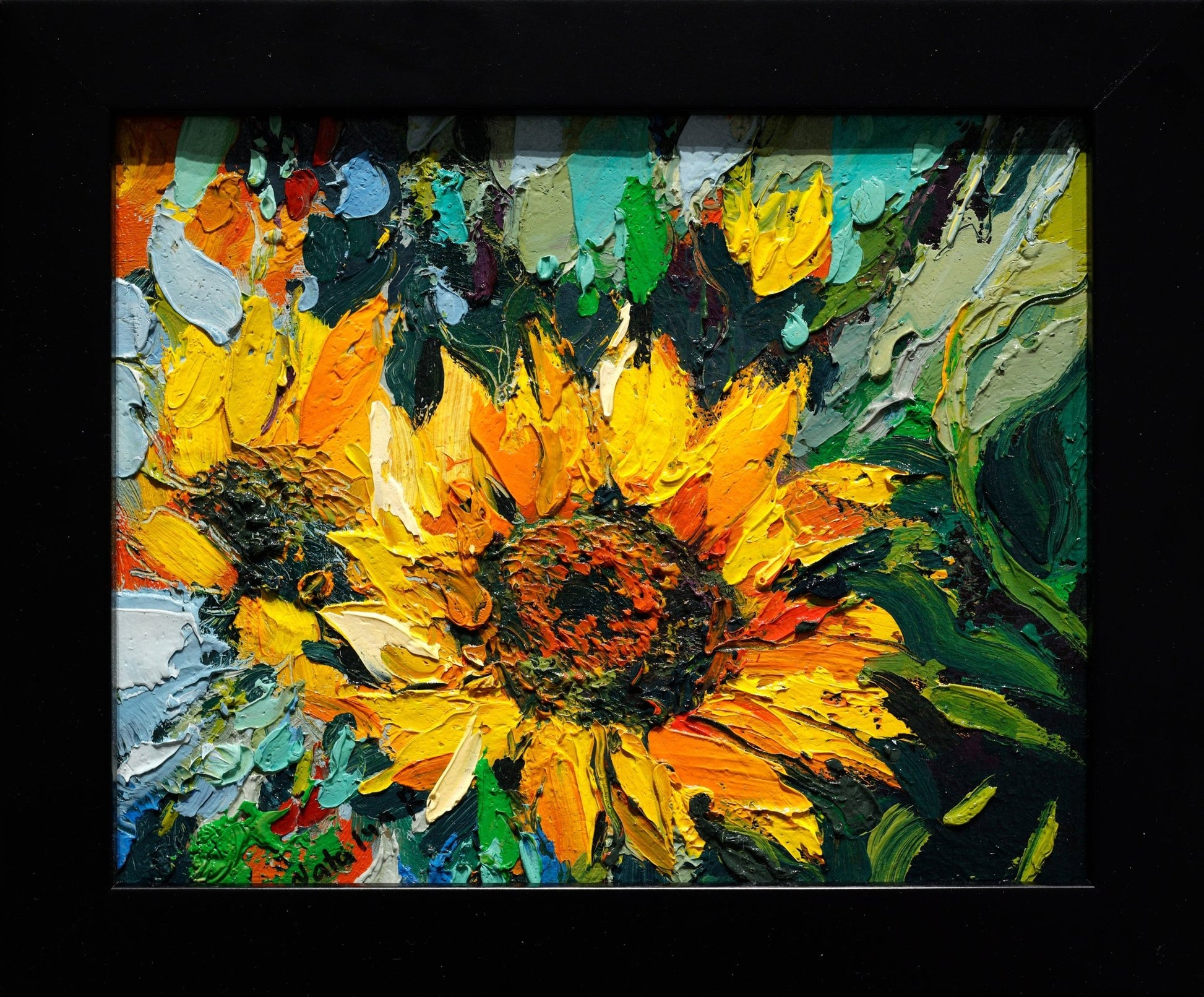 Original Painting "I Love Sundays" by Natalya Romanovsky 8" x 10" - ThePopUp Art Gallery