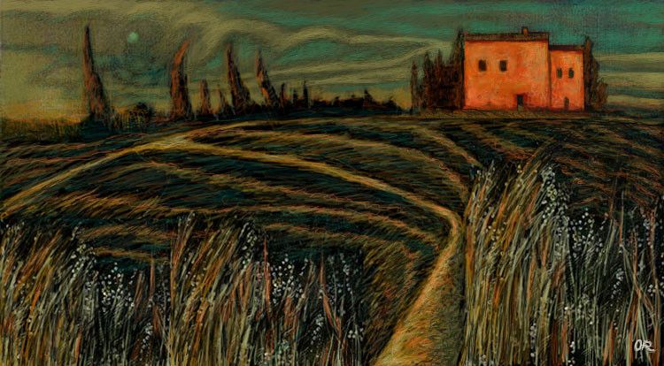 Limited Prints "The Dry Grass" by Olivia De Rossi 15.75" x 31.5" - ThePopUp Art Gallery